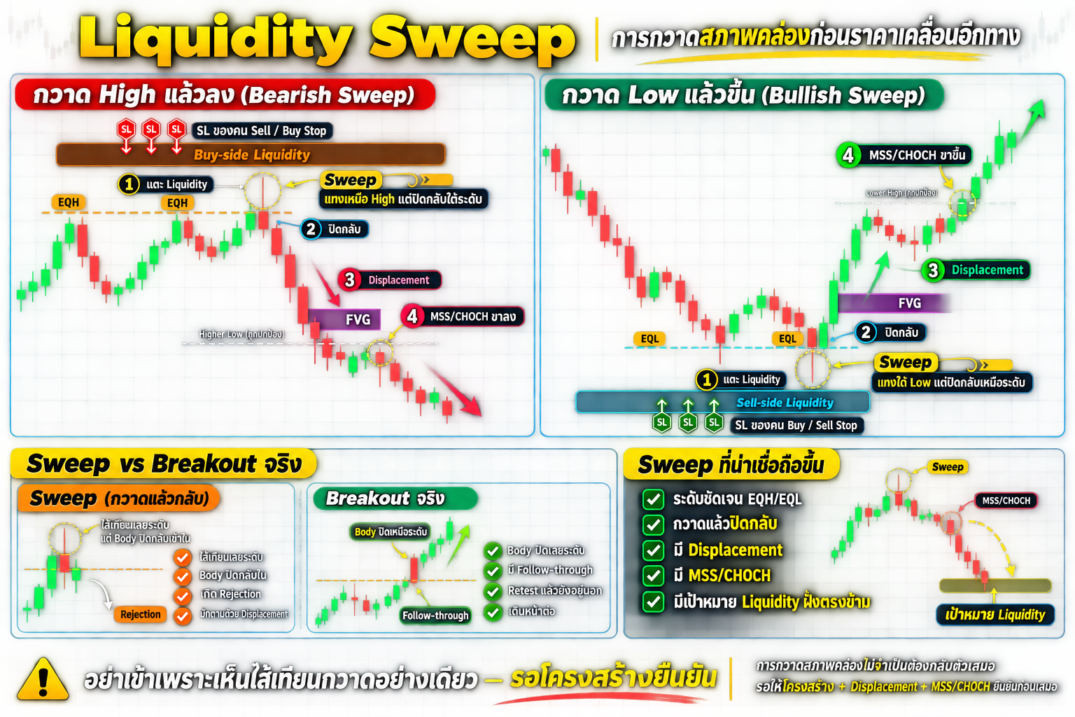 Liquidity Sweep การกวาดสภาพคล่อง